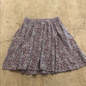Abercrombie and Fitch purple floral skirt